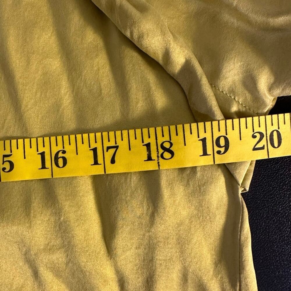 Pendleton Golden Yellow Silk Button Front Trench … - image 7